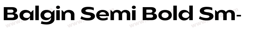 Balgin Semi Bold Sm字体转换